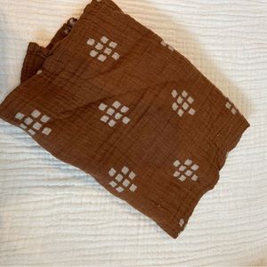 mebie baby muslin chestnut textiles swaddle